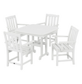 Cape Cod 5-Piece Dining Set (Classic White)