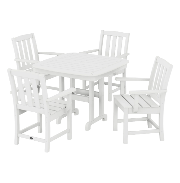 Cape Cod 5-Piece Dining Set (Classic White)